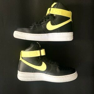 Nike Air Force 1 High Black Yellow Pulse